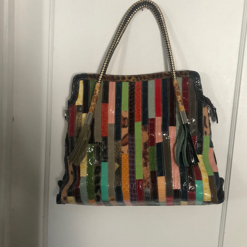 Seafarer woman’s Multi color big Boston bag